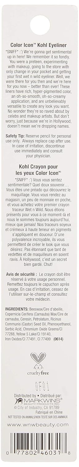 wet n wild Color Icon Kohl Eyeliner Pencil, Rich Hyper-Pigmented Color, Smooth Creamy Application, Long-Wearing Matte Finish Versatility, Cruelty-Free - Simma Brown Now! (Packaged)