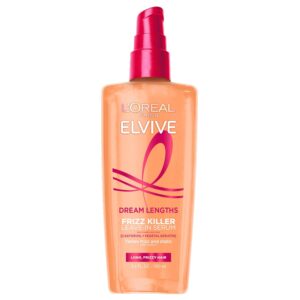 L'Oreal Paris Elvive Dream Lengths Frizz Killer Leave-In Serum, 3.4 Ounce