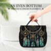 Hanging Toiletry Bag for Women Men Portable Waterproof Makeup Bag Organizer Dark Dream Catcher Travel Toiletry Bag