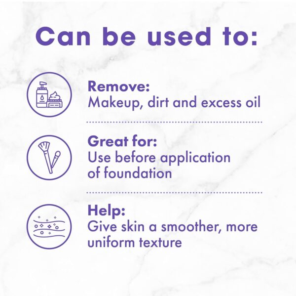 Buf-Puf Gentle Facial Sponge, Dermatologist Developed, Removes Deep Down Dirt & Makeup That Causes Breakouts and Blackheads, Reusable, Exfoliating, 1 Count