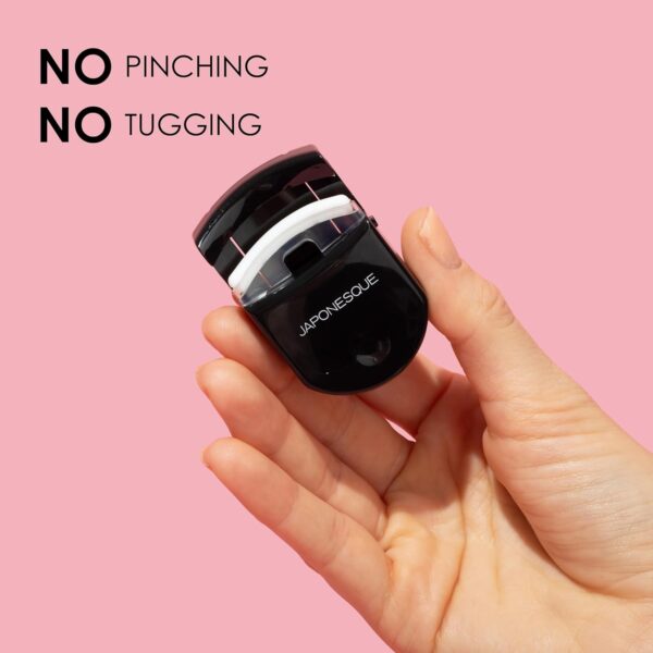 Japonesque Go Curl Travel Eyelash Curler, Perfect for On The Go Use, with Extra Soft, Gentle Lash Pad