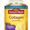 Nature Made Collagen Gummies with Vitamin C, Zinc and Biotin, Hydrolyzed Collagen Peptides Supplement for Healthy Skin Support, 60 Gummies, 60 Day Supply