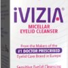 iVIZIA Micellar Eyelid Cleanser for Sensitive Eyelid Cleansing, BAK-Preservative-Free, Rinse-Free, Gently Removes Makeup, 3.3Fl Oz Bottle