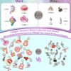 Charm Bracelet Making Kit & Unicorn/Mermaid Girl Toy- ideal Crafts for Ages 8-12 Girls who Inspire Imagination and Create Magic with Art Set and Jewelry Making Kit