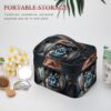 A Gorilla Makeup Bag, Cosmetic Organizer Case Large Portable Capacity Make Up Bags Women Travel Toiletry Bags with Handle And Divider