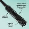 e.l.f. Lash XTNDR Mascara, Made With Tubing Technology For The Look Of Lash Extensions, Clump & Flake Free, Vegan & Cruelty-Free, Pitch Black