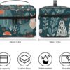 Scandinavian Animals Makeup Bag, Cosmetic Organizer Case Large Portable Capacity Make Up Bags Women Travel Toiletry Bags with Handle And Divider