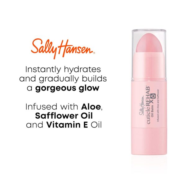 Sally Hansen Cuticle Rehab Oil Balm, Natural Essential Oil, Vitamin E, Nourish and Condition, Dry Nails and Cuticles