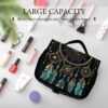 Hanging Toiletry Bag for Women Men Portable Waterproof Makeup Bag Organizer Dark Dream Catcher Travel Toiletry Bag