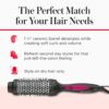 REVLON Perfect Match Hot Styler - Heated Blowout Brush to Style and Extend Blowouts, Hot Brush for Curls, Body, and Volume, Reduces Frizz and Boosts Shine