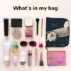 Linen Makeup Bag For Women, Waterproof Travel Cosmetic Organizer Lightweight Zipper Travel Toiletry Bag Organizer Alpaca Llama Makeup Brushes Storage Bag