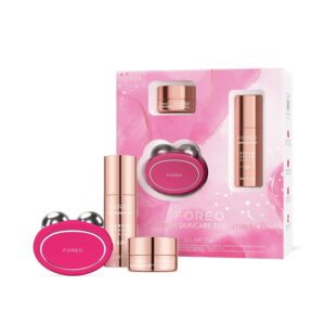 FOREO BEAR 2 Set - Skin Care Set - Microcurrent Facial Device+ SUPERCHARGED SERUM 2.0,1 fl oz+ SUPERCHARGED HA+PGA Triple Action Intense Moisturizer,0.5 fl oz- Anti Aging- Skin Care Tools