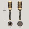 Round Hair Brush for Blow Drying, Aluminium Curly Hair Brush, Hairbrushes for Women Professional Curling, Straightening, Add Volume and Shine (1.7 inch Barrel, 2.5 inch with Bristles)