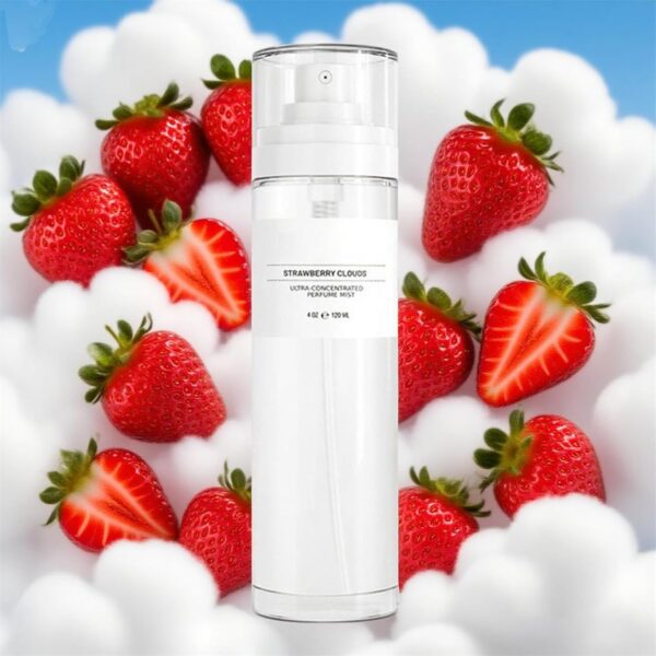 Strawberry Clouds Ultra-Concentrated Perfume Mist, Luxury Perfume Oil, Ultra-Concentrated Women Fragrance Oil, Long Lasting Rollerball Travel Mini (Strawberry)