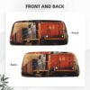 Pencil Case Freight Train Big Pencil Bag Portable Coin Pouch Aesthetic Cosmetic Bag Leather Makeup Bag