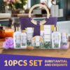 Spa Luxetique Gift Baskets for Women, Spa Gifts for Women - 10pcs Lavender Gift Sets with Body Lotion, Bubble Bath, Relaxing Bath Sets, Mothers Day Gifts for Mom