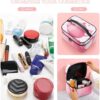 Teapot Makeup Bag, Cosmetic Organizer Case Large Portable Capacity Make Up Bags Women Travel Toiletry Bags with Handle And Divider