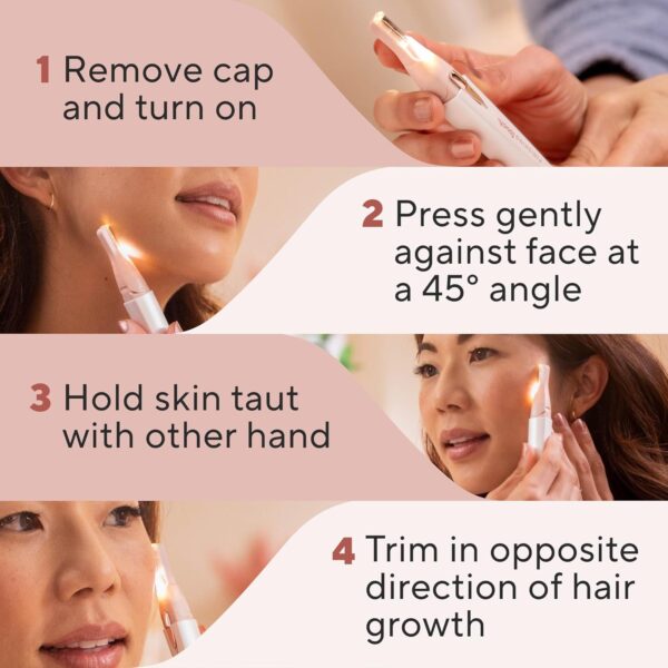 Finishing Touch Lumina Painless Hair Remover, Silver