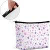 Toiletry Bag for Women Small Purple Rose Cosmetic Bag Portable Capacity Travel Makeup Bags with Zipper Lightweight Cute Beauty Makeup Organizer for Traveling, Accessories, Essentials
