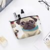 Toiletry Bag for Women Cute Pug Cosmetic Bag Portable Capacity Travel Makeup Bags with Zipper Lightweight Cute Beauty Makeup Organizer for Traveling, Accessories, Essentials