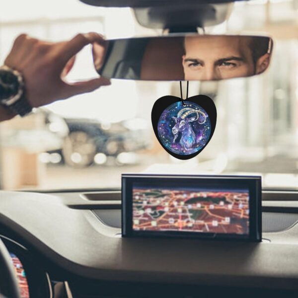 Zodiac Capricorn Sign Novelty Car Air Fresheners 3 Pcs Funny Printed Pendant Decoration Hanging Accessories