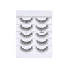 KISS Looks So Natural False Eyelashes Multipack, Lightweight & Comfortable, Tapered End Technology, Reusable, Cruelty-Free, Contact Lens Friendly, Style 'Shy', 5 Pairs Fake Eyelashes