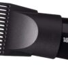 1875 Ceramic Hair Dryer, Powerful Fast Drying, Multi-Setting with Comb Attachment, Additional Detangler Included, Slide Bar Switch, Compact for Home & Travel (Black)