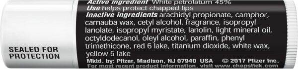 ChapStick Classic Original Lip Balm Tubes, Lip Care - 0.15 Oz (Pack of 12)