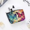 Toiletry Bag for Women Colorful Butterfly Pattern Cosmetic Bag Portable Capacity Travel Makeup Bags with Zipper Lightweight Cute Beauty Makeup Organizer for Traveling, Accessories, Essentials