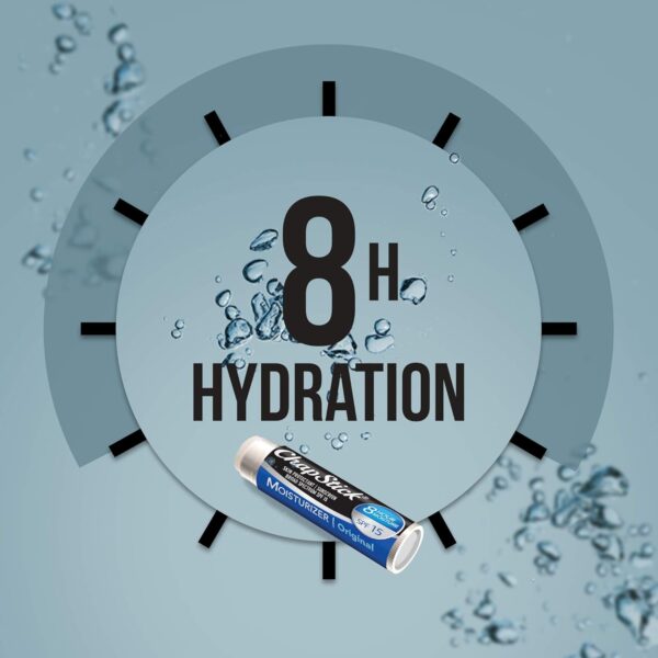 ChapStick Moisturizer Original Lip Balm Tubes, SPF 15 and Skin Protectant - 0.15 Oz (Pack of 12)