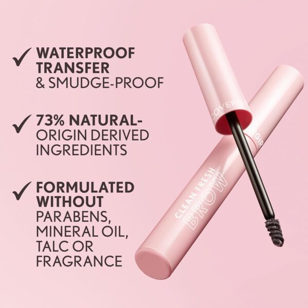 CoverGirl Clean Fresh Brow, 400 Soft Brown, Eyebrow Gel, Long-Lasting, Vegan Formula, Natural Looking, Easy to Apply, Doesn't Smudge, 0.18oz