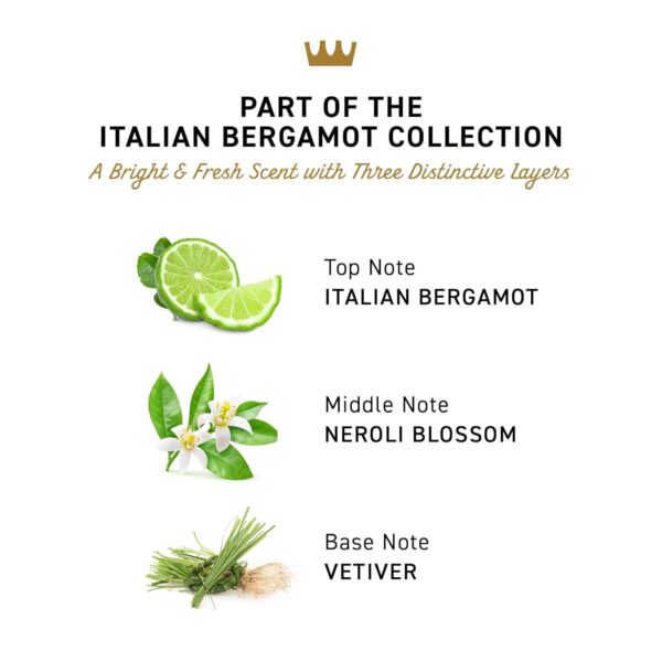 Cremo Italian Bergamot Aluminum Free Deodorant for Men, 48-hour Long Lasting Odor Protection, 2.65oz