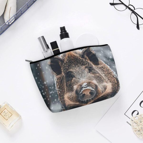 Toiletry Bag for Women Wild Boar Cosmetic Bag Portable Capacity Travel Makeup Bags with Zipper Lightweight Cute Beauty Makeup Organizer for Traveling, Accessories, Essentials