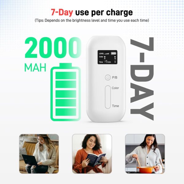 71gGqckkNL._SL1500_.jpg Red Light Therapy Mask for Face - 3 Modes Led Face Mask Light Therapy with Storage Bag, 850NM Infrared & Red Light Mask for Anti-Ageing & Facial Skincare, 2000mAh Long Life Rechargeable Remote