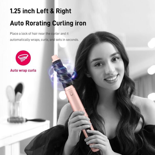 Straightener and Curler 2 in 1 with Vented Cool Air to Lock in Style, Flat Iron Curling Wand