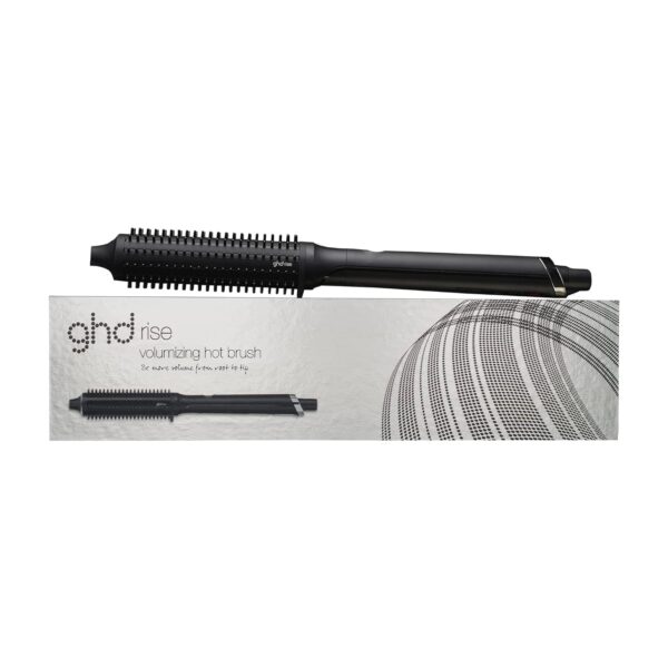 ghd Rise Volumizing Hot Hair Brush - Professional 1.25” Hot Brush for Dry Hair with Maximum Root Lift, 2x Volume, 365ºF Safe Styling Temperature Technology and Auto Sleep Mode - Black