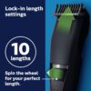 Philips Norelco Beard Trimmer and Hair Clipper - Cordless Grooming, Rechargeable, Adjustable Length, Beard Trimmer and Hair Clipper - No Blade Oil Needed - BT3230/41