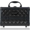 SHANY Chic Makeup Train Case Cosmetic Box Portable Makeup Case Cosmetics Beauty Organizer Jewelry storage with Locks, Multi trays Makeup Storage Box with Makeup Mirror - Twilight