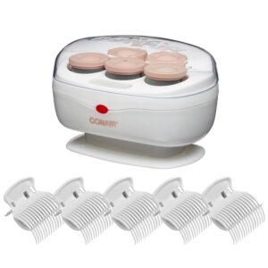 Conair Double Ceramic Hot Rollers for Long, Medium, and All Hair - Hair Curler - Hair Roller Clips Included - 1 1/2-inch Rollers