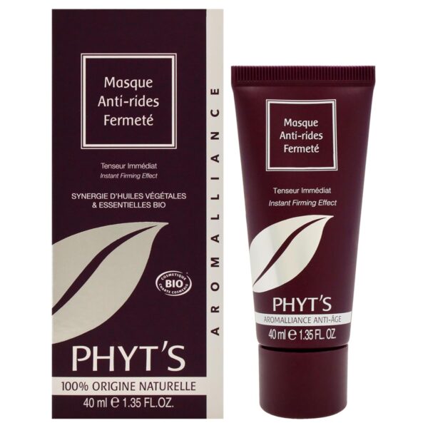 Phyts Anti-Wrinkle Firming Mask - Lifting and Plumping Face Mask - Anti-Aging Ingredients Smoothes Wrinkles - Lemon Essential Oil Tones Skin - 1.4 oz