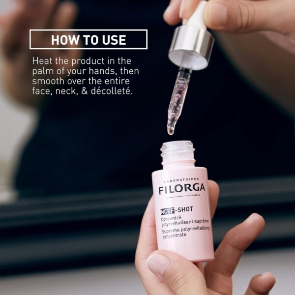 Filorga NCEF-Shot Anti-Aging Serum, Concentrated Wrinkle Reducing Treatment for Radiant & Firm Skin in 10 Days