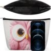 Makeup Bag for Women Cosmetic Bags Owl Travel Toiletry Bag Cute Zipper Make Up Bags Large Capacity Make Up Case Organizer Portable Makeup Pouch for Travelling Gift