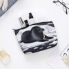Seals on Ice Makeup Bag for Women Portable Travel Toiletry Pouch, PU Leather Cosmetic Bag with Zipper