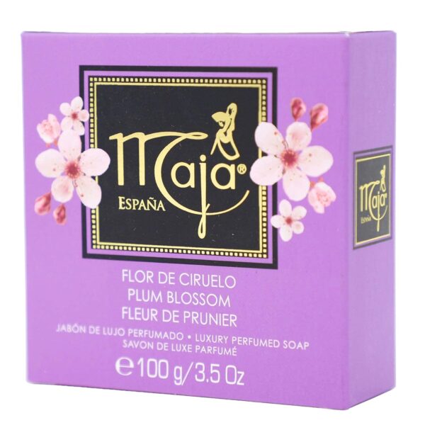 Maja Plum Blossom Soap, Perfumed Soap, Round and Luxurious Soap to Clean and Moisturize your skin, Leaves Skin Beautifully Scented and Soft, 2-Pack of 3.5 Oz, Bar Soaps …