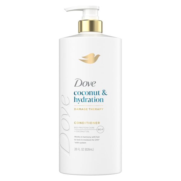 Dove Conditioner Coconut & Hydration for Dry Hair with Bio-Protein Care Technology and Coconut Oil 28 Fl Oz