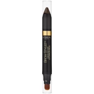 L'Oreal Paris Brow Stylist Kabuki Blender Brow Crayon, Brunette, 0.05 oz.