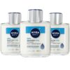 NIVEA MEN Sensitive Cooling Post Shave Balm with Vitamin E, Chamomile and Seaweed Extracts, 3 Pack of 3.3 Fl Oz Bottles