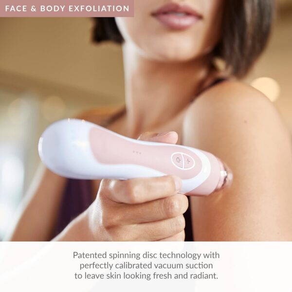 PMD Personal Microderm Elite Pro - At-Home Microdermabrasion Machine with Kit for Face and Body - Exfoliating Crystals and Vacuum Suction for Fresh and Radiant Skin - Three Speed and Suction Options