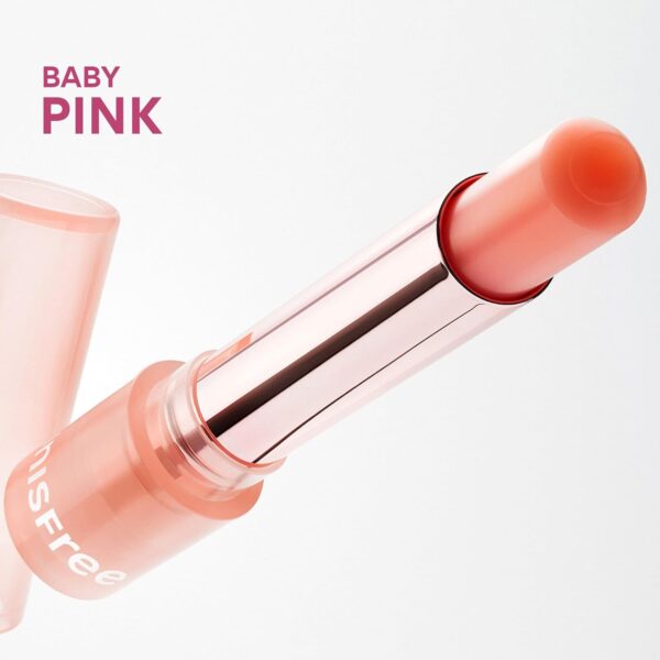 innisfree Dewy Tint Lip Balm with Hydrating Hyaluronic Acid and Ceramides, Tinted Korean Lip Balm
