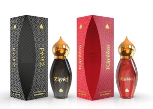 A.r.o - c.h.e.m. Taj Edition Attar Combo Pack of ZAYED and KAREEM (9ml Each) | Pure Attar Perfume | No Alcohol Unisex Perfume Roll-On For Men And Women